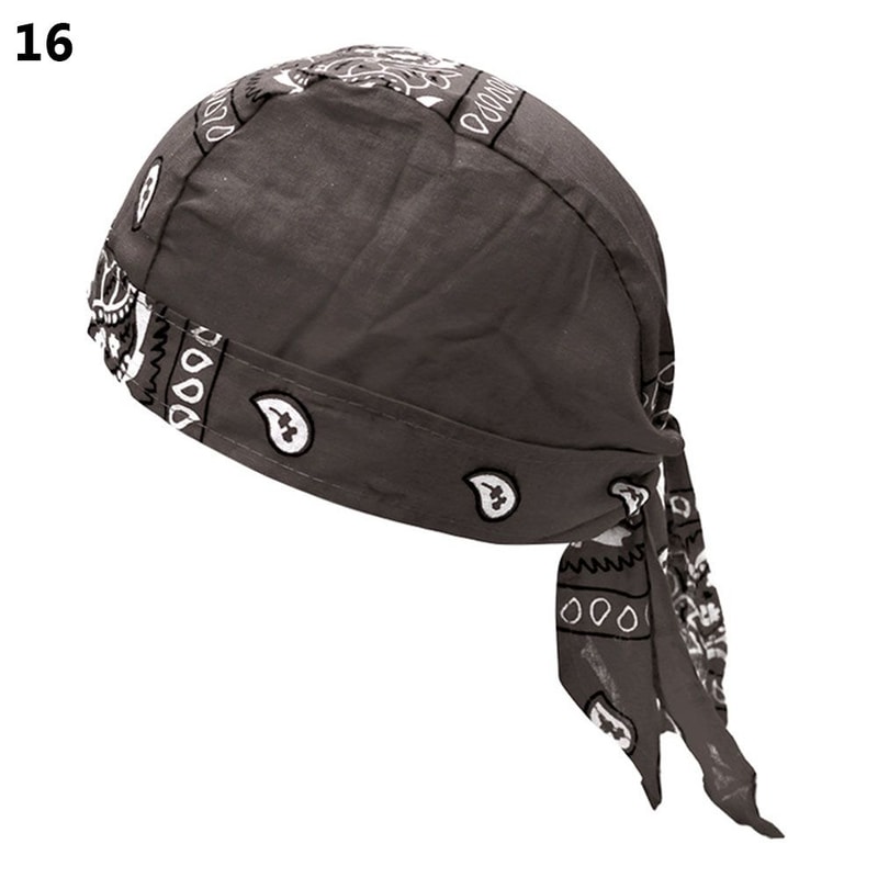 Adjustable Chemo Cap for Men Women, Quick Dry Pirate Hat, Outdoor Sport Bandana Cycling Headscarf