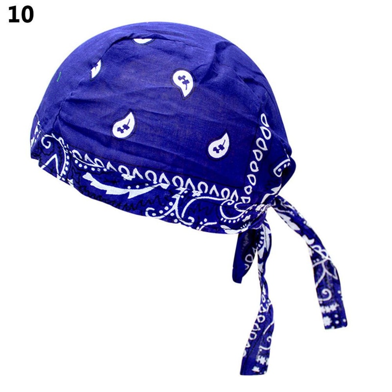 Adjustable Chemo Cap for Men Women, Quick Dry Pirate Hat, Outdoor Sport Bandana Cycling Headscarf
