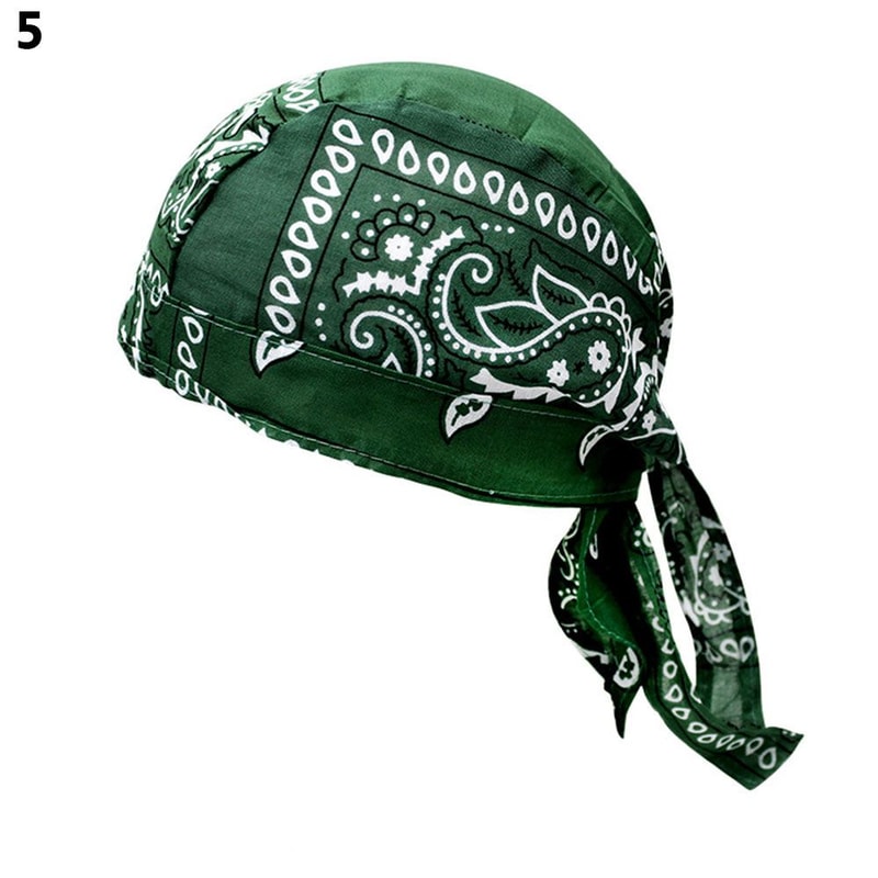 Adjustable Chemo Cap for Men Women, Quick Dry Pirate Hat, Outdoor Sport Bandana Cycling Headscarf