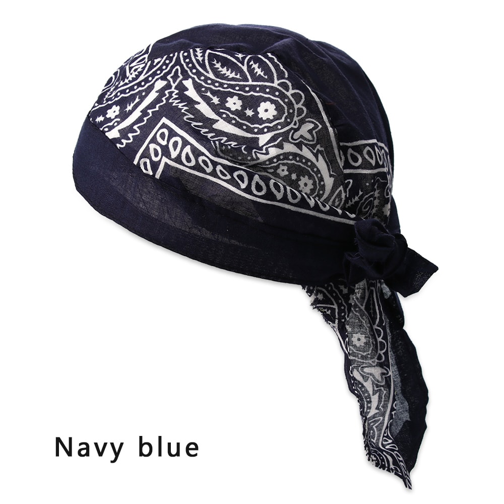 Adjustable Chemo Cap for Men Women, Quick Dry Pirate Hat, Outdoor Sport Bandana Cycling Headscarf