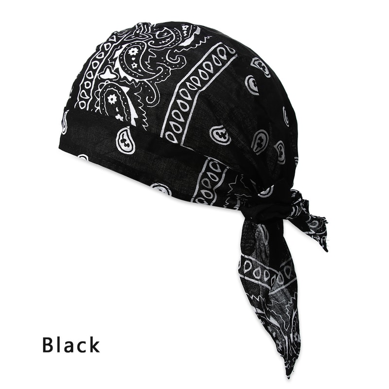 Adjustable Chemo Cap for Men Women, Quick Dry Pirate Hat, Outdoor Sport Bandana Cycling Headscarf