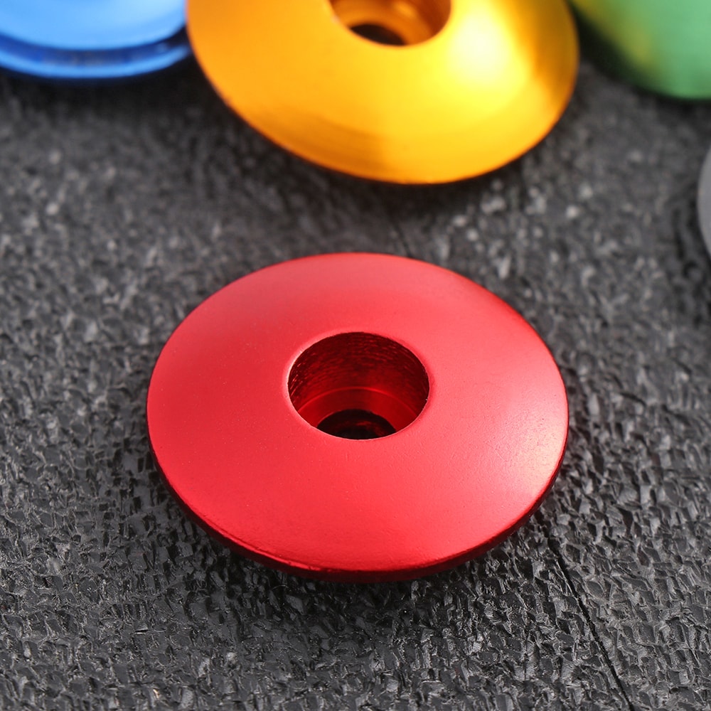 Outdoor Mountain Bike Parts, Aluminum Alloy Bicycle Headset Cap, Dustproof MTB Bike Stem Cover