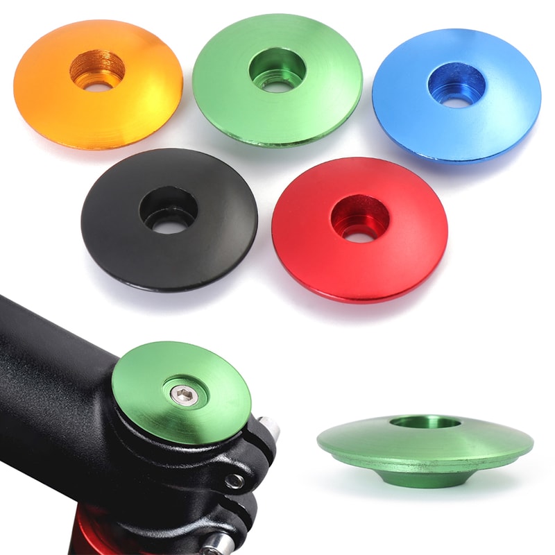 Outdoor Mountain Bike Parts, Aluminum Alloy Bicycle Headset Cap, Dustproof MTB Bike Stem Cover