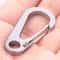 Multifunctional Outdoor Tools Stainless Steel Keychain DShaped Carabiner Spring Quick Hanging Buckl 1