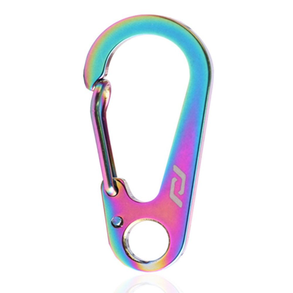 Multifunctional Outdoor Tools Stainless Steel Keychain DShaped Carabiner Spring Quick Hanging Buckl 3