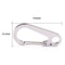 Multifunctional Outdoor Tools Stainless Steel Keychain DShaped Carabiner Spring Quick Hanging Buckl 5