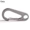 Multifunctional Outdoor Tools Stainless Steel Keychain DShaped Carabiner Spring Quick Hanging Buckl 7