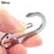 Multifunctional Outdoor Tools Stainless Steel Keychain DShaped Carabiner Spring Quick Hanging Buckl 8
