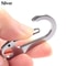 Multifunctional Outdoor Tools Stainless Steel Keychain DShaped Carabiner Spring Quick Hanging Buckl 8
