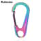 Multifunctional Outdoor Tools Stainless Steel Keychain DShaped Carabiner Spring Quick Hanging Buckl 9