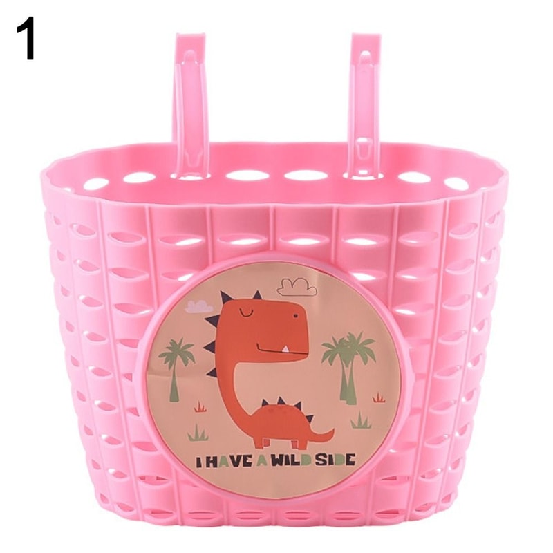 Scooter Front Basket With Sticker Bicycle Storage Bag Cycling Accessory For Kids 9