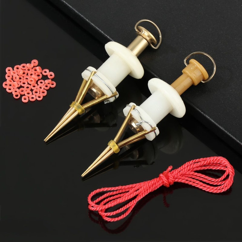 Lightweight Fishing Bait Clip Earthworm Bloodworm Pellet Plier Copper Parts Portable Fishing Tool Fishing Bander