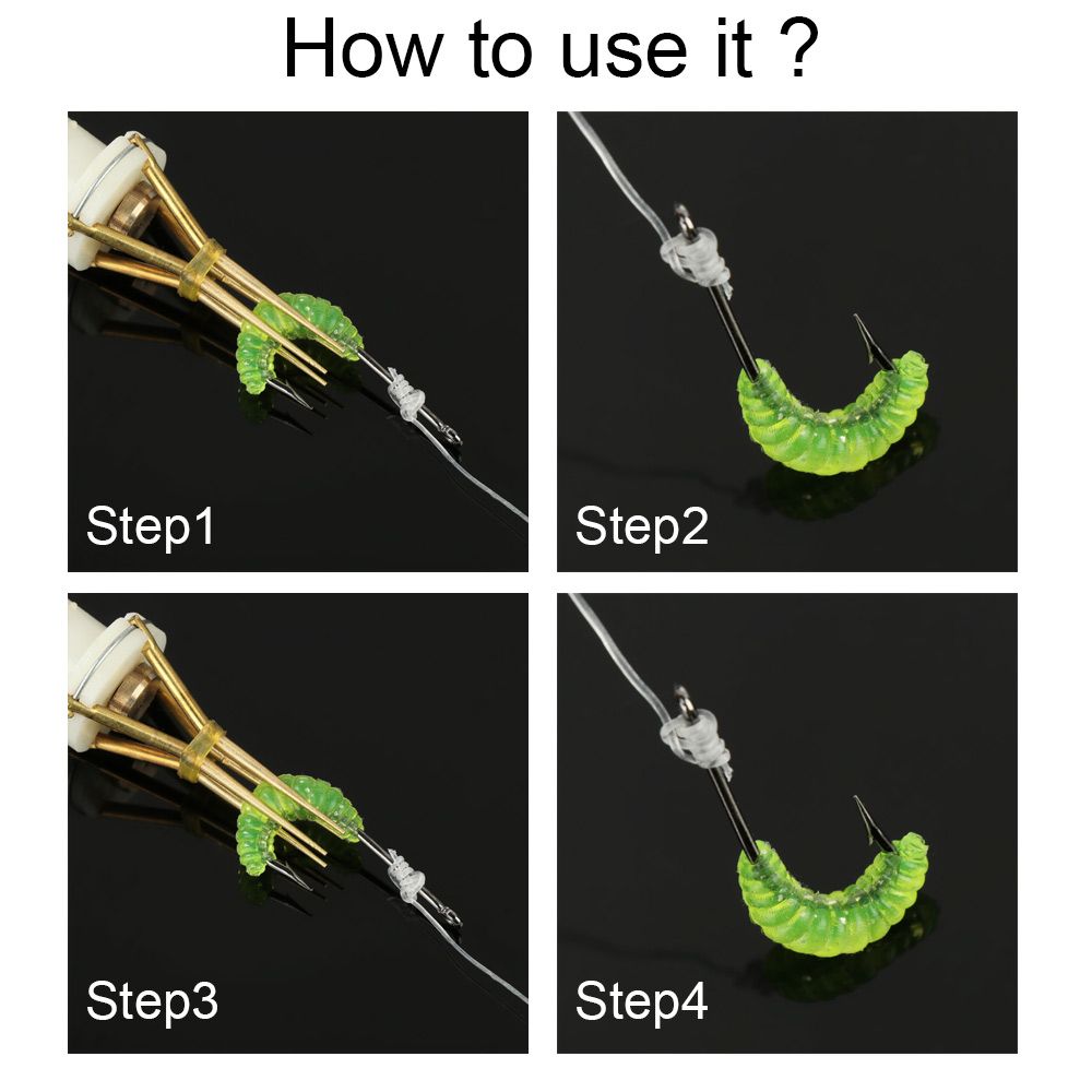 Lightweight Fishing Bait Clip Earthworm Bloodworm Pellet Plier Copper Parts Portable Fishing Tool Fishing Bander