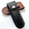 Leather Brown Fold Knife Scabbard Tool Flashlight Belt Loop Case Holder Outdoor Carry Equipment Pocket Hunt Camp Sheath