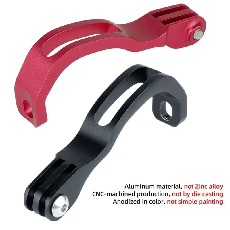 GoPro Camera Stand Aluminum Alloy Bicycle Front Light Holder Black Red Folding Lamp Bracket For Bro 4