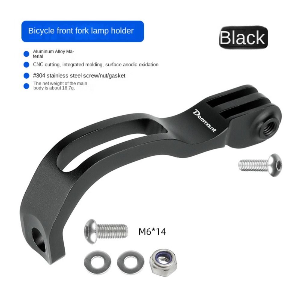 GoPro Camera Stand Aluminum Alloy Bicycle Front Light Holder Black Red Folding Lamp Bracket For Bro 6