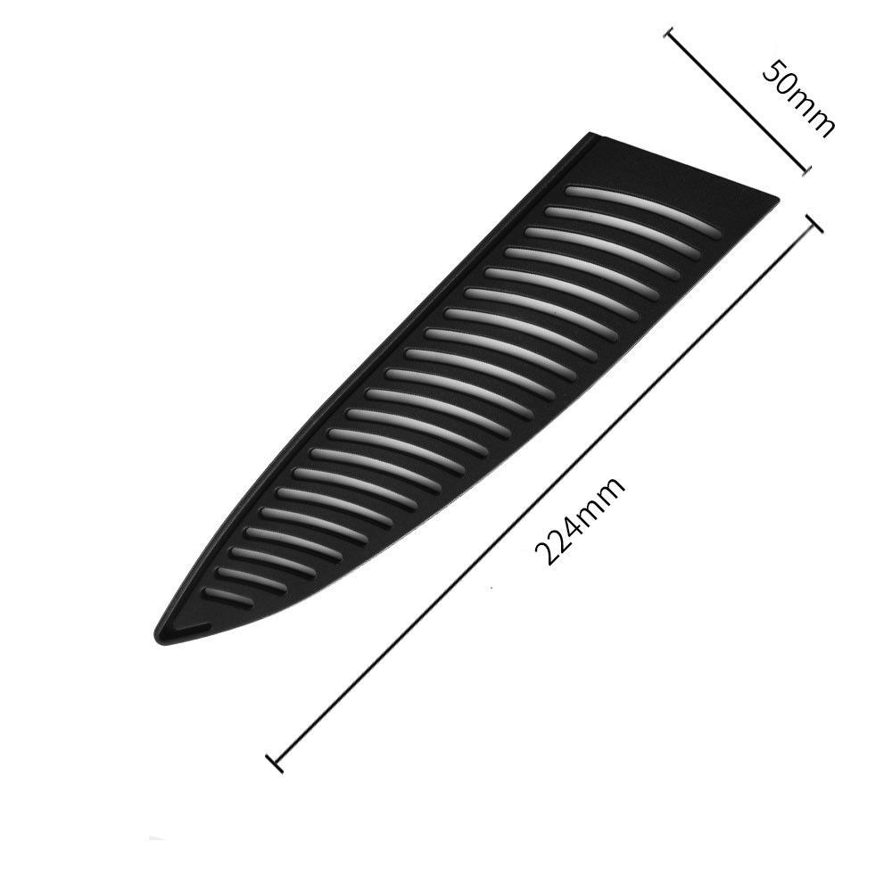 New Plastic Hollow Fast Drainage Black Knife Storage Sheath Sheath Belt Outdoor Tool 11