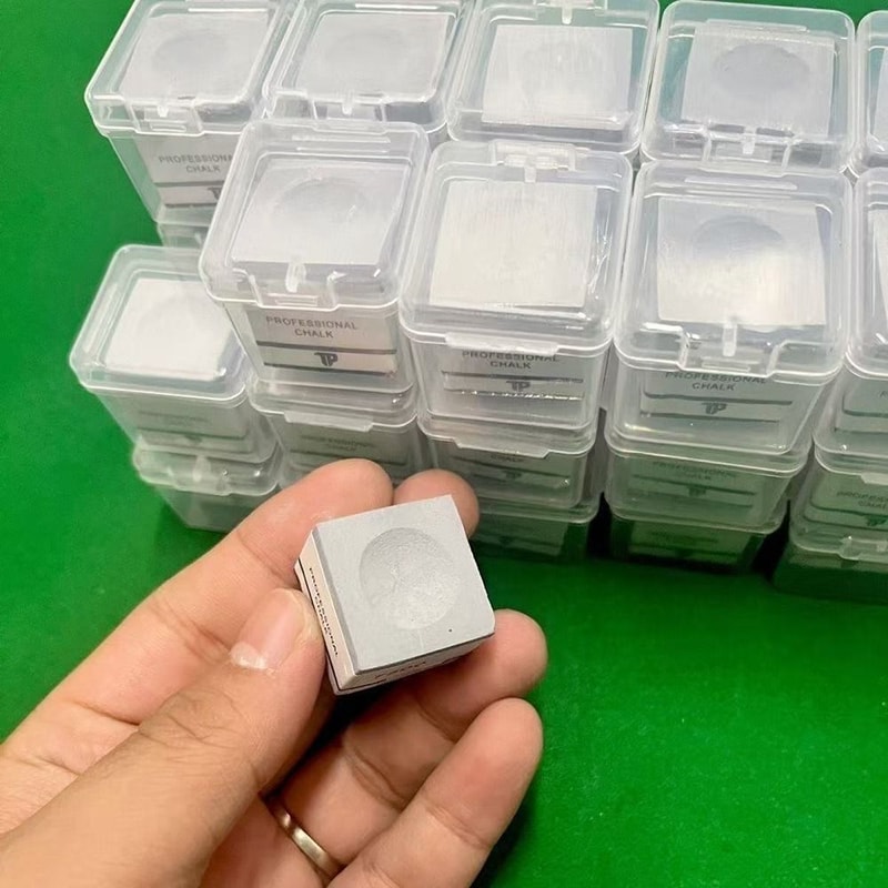 Non-slip Snooker Billiard Chalk Pink/Grey Fine Powder Pool Chalk Accessories for Professional Play