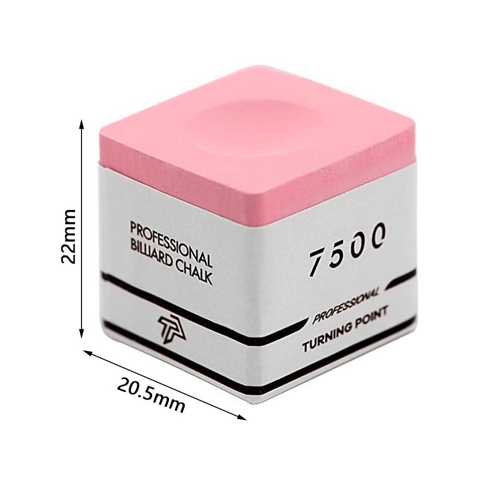 Non-slip Snooker Billiard Chalk Pink/Grey Fine Powder Pool Chalk Accessories for Professional Play