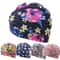 Elastic Nylon Turban Flowers Printed Swimming Cap Long Hair Sports Swim Pool Bathing Hat For Men W 1
