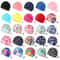 Elastic Nylon Turban Flowers Printed Swimming Cap Long Hair Sports Swim Pool Bathing Hat For Men W 4