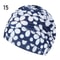 Elastic Nylon Turban, Flowers Printed Swimming Cap, Long Hair Sports Swim Pool Bathing Hat for Men & Women