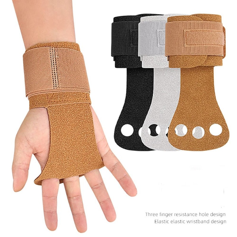 Gymnastics Grips Set, Gymnastic Bar Palm Protection, Wrist Support, Sports Safety Wristbands for Gymnastics