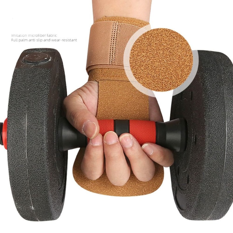 Gymnastics Grips Set, Gymnastic Bar Palm Protection, Wrist Support, Sports Safety Wristbands for Gymnastics