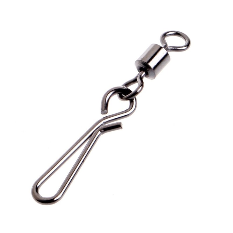 Heavy Duty Fishing Tackle Durable Stainless Steel Solid Ring Ball Bearing Barrel Snap Connector Rol 3