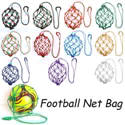 professional youth football self trainer kick net, nylon mesh soccer ball carry bag, outdoor sport trainer, solid pocket
