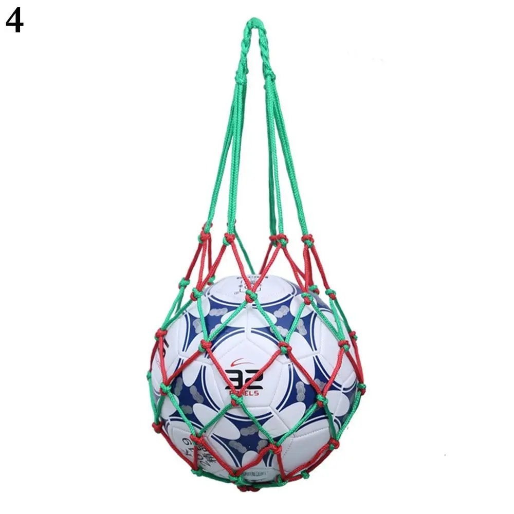 Professional Youth Football Self Trainer Kick Net, Nylon Mesh Soccer Ball Carry Bag, Outdoor Sport Trainer, Solid Pocket