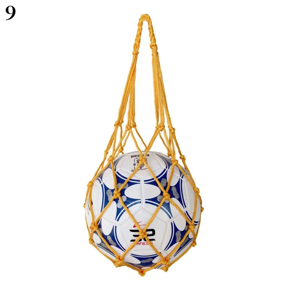 Professional Youth Football Self Trainer Kick Net, Nylon Mesh Soccer Ball Carry Bag, Outdoor Sport Trainer, Solid Pocket