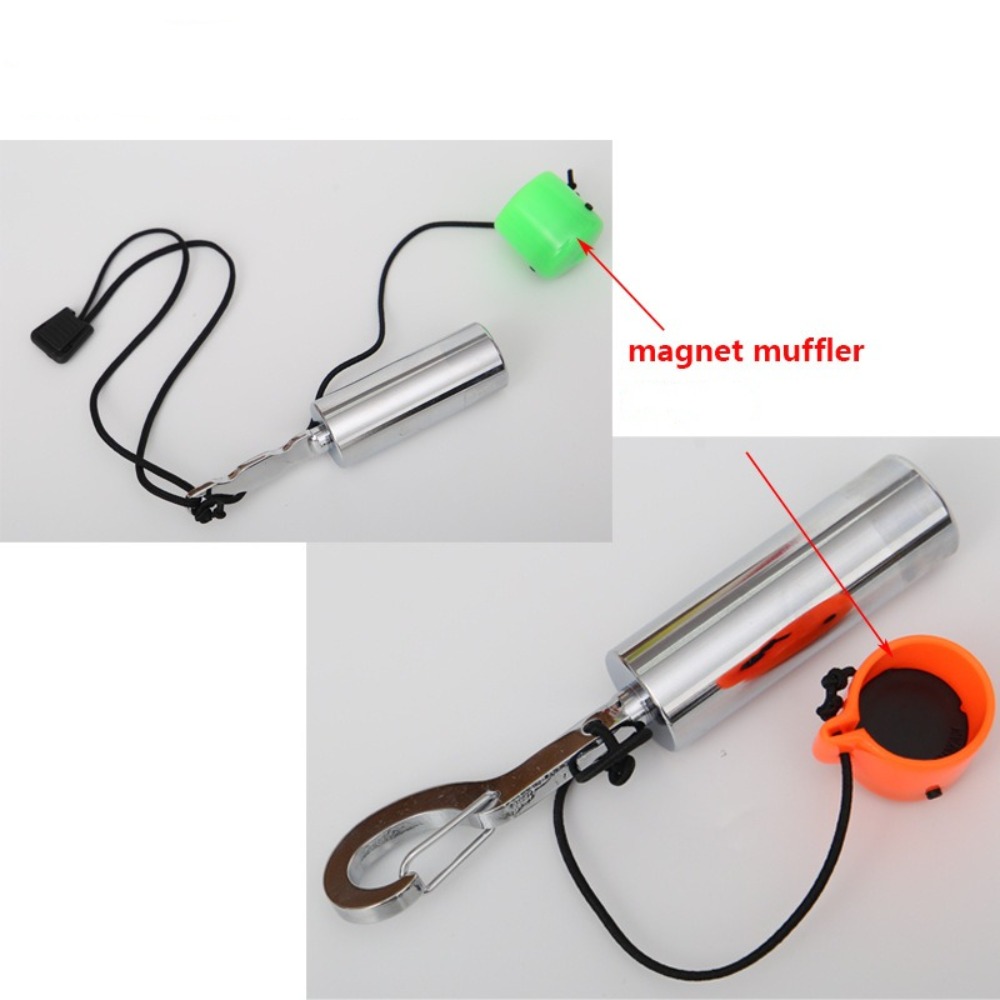 Multifunctional Scuba Diving Signal Shaker, Stainless Steel Signal Bell with Cap, Diving Rattle Noise Maker