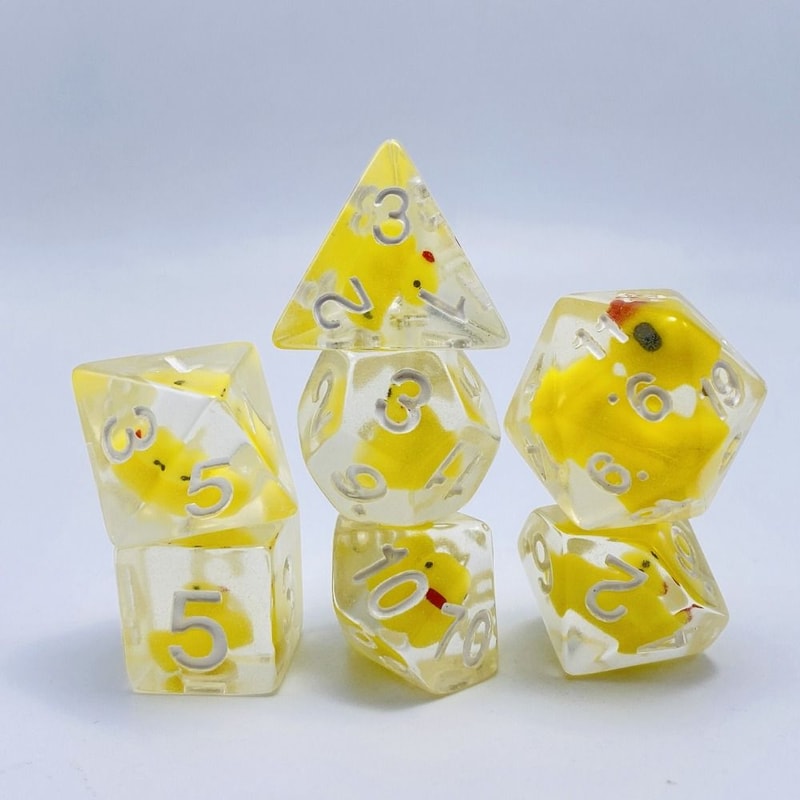 Opaque Polyhedral Dices, Multifaceted Digital Dice Ducks, Animal Table Game for Tabletop Role-Playing