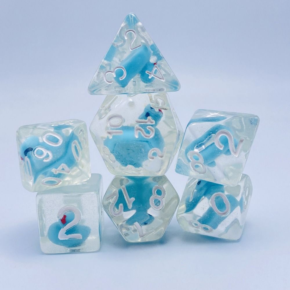 Opaque Polyhedral Dices, Multifaceted Digital Dice Ducks, Animal Table Game for Tabletop Role-Playing