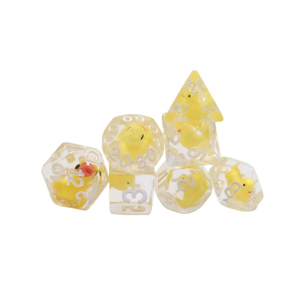 Opaque Polyhedral Dices, Multifaceted Digital Dice Ducks, Animal Table Game for Tabletop Role-Playing