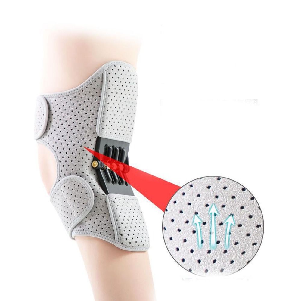 Breathable Adjustable Knee Protection Booster, Powerful Rebound Springs Knee Assistive Device, Non-Slip Brace Joint