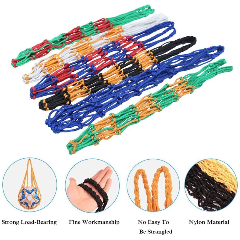 Football Ball Carrying Mesh Bag Durable Nylon Weaving Net Volleyball Bag Portable Sports Equipment 2