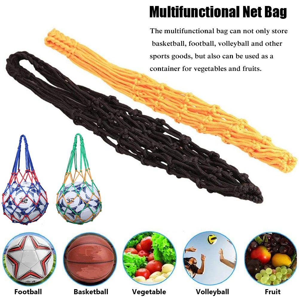 Football Ball Carrying Mesh Bag Durable Nylon Weaving Net Volleyball Bag Portable Sports Equipment 3
