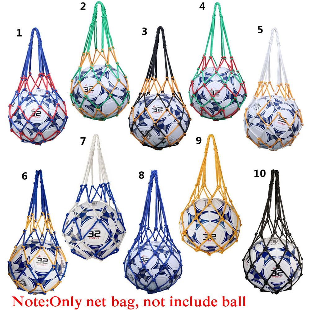 Football Ball Carrying Mesh Bag Durable Nylon Weaving Net Volleyball Bag Portable Sports Equipment 5