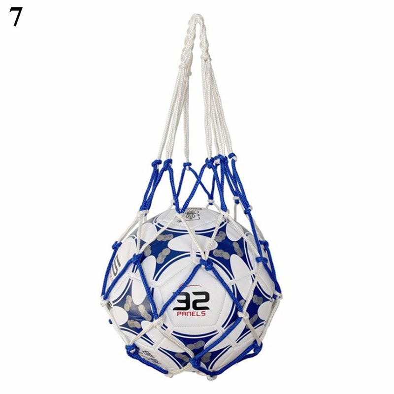 Football Ball Carrying Mesh Bag Durable Nylon Weaving Net Volleyball Bag Portable Sports Equipment 12