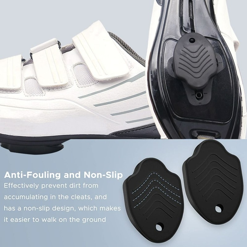 Unisex Wear-resistant SPD Cleat Covers, Plastic Anti-slip Bike Cleat Lock, Protective Sleeve for Cycling