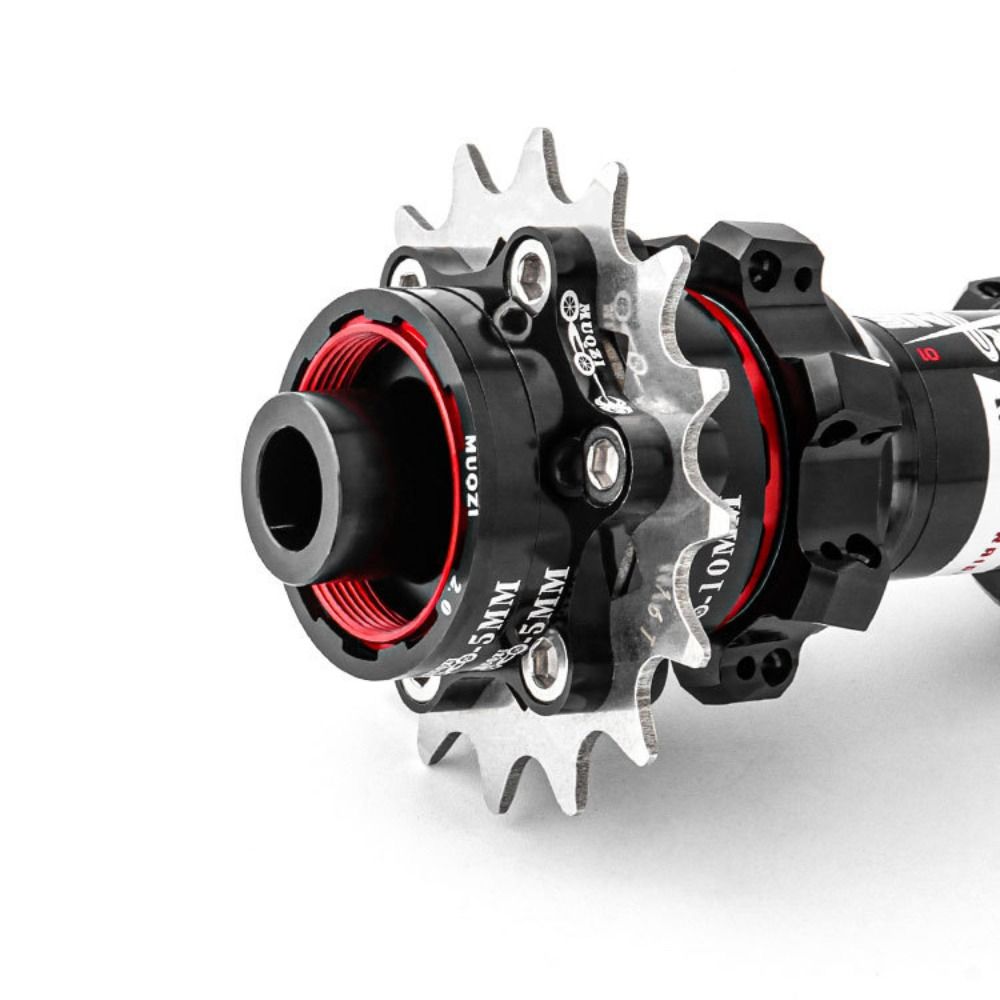 High-Quality Aluminum Alloy Single Speed Conversion Kit with Freewheel Bike Sprocket in Black, Red, Gold, and Silver