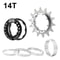 High-Quality Aluminum Alloy Single Speed Conversion Kit with Freewheel Bike Sprocket in Black, Red, Gold, and Silver