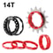 High-Quality Aluminum Alloy Single Speed Conversion Kit with Freewheel Bike Sprocket in Black, Red, Gold, and Silver