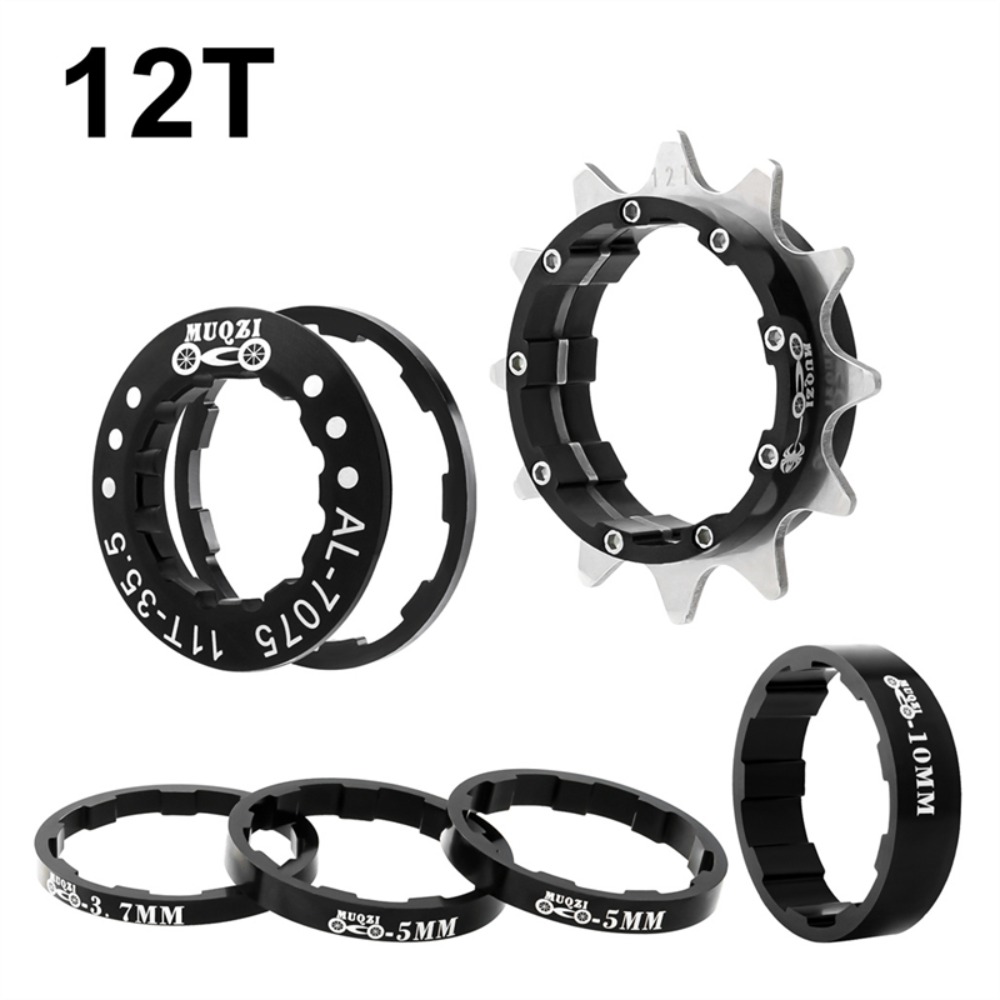 High-Quality Aluminum Alloy Single Speed Conversion Kit with Freewheel Bike Sprocket in Black, Red, Gold, and Silver