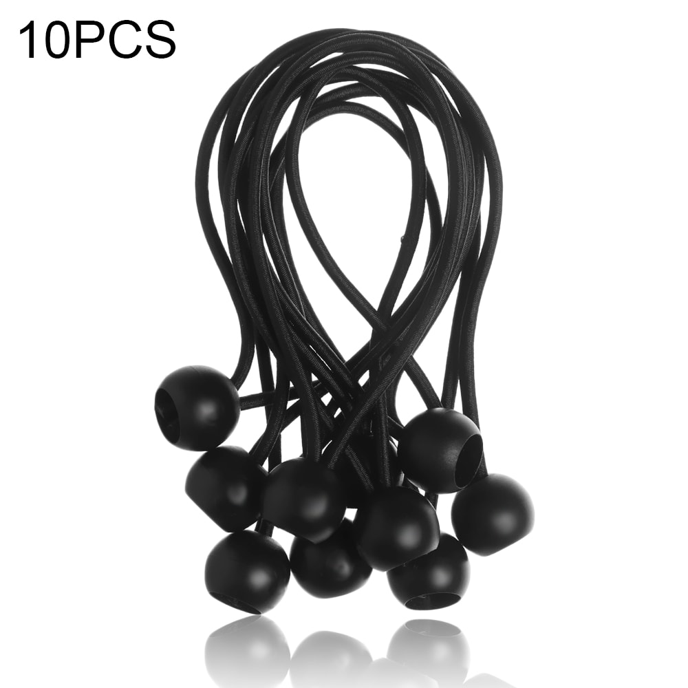 Black Ball Bungee Pack Shock Elastic Tie Loop Trailer Ropes Securing Buckle Backpack Accessories Ou 1