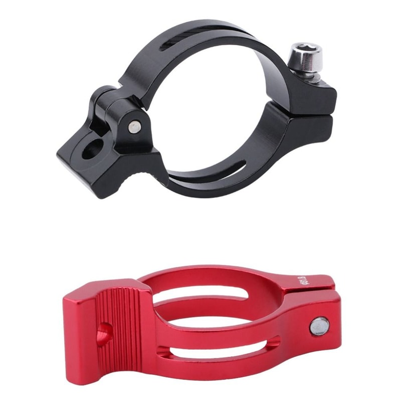 Bicycle Accessories Aluminum Alloy Front Derailleur Clamp Red Black Brazeon Convertor Bicycle Parts 4
