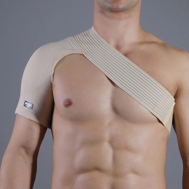 Adjustable Neoprene Shoulder Strap Support Brace, Breathable Back Bandage for Men and Women