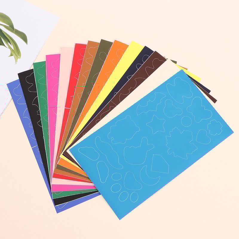 Waterproof Colorful PVC Patches, Self Adhesive Repair Kit for Holes and Rips in Tent, Raincoat, Umbrella, Cloth